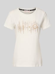 T-Shirt mit Ziersteinbesatz von Liu Jo White - 4