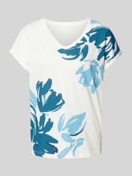 T-Shirt mit Allover-Muster von Tom Tailor Weiß - 2