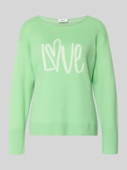 Sweter z dzianiny o kroju regular fit z dodatkiem bawełny Model 'LOVE' od s.Oliver RED LABEL - 46
