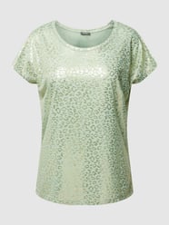 T-shirt met all-over motief van Montego Groen - 10