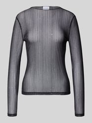 Shirt met lange mouwen in semi-transparant design, model 'TURNO' van Vila - 31