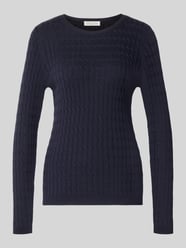 Slim Fit Strickpullover mit Zopfmuster von Christian Berg Woman - 24