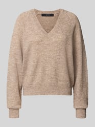 Pullover mit V-Ausschnitt VMTEAK von VERO MODA Beige - 11