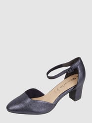 Pumps in leerlook  van Tamaris Blauw - 21