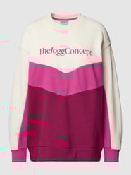 Sweatshirt mit Logo-Print Modell 'SAFINE CUT SWEATSHIRT'' von TheJoggConcept Rosa - 11