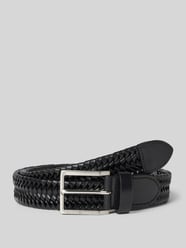 riem in gevlochten look van echt leer, model 'OLIVER WOVEN 3.0' van Tommy Hilfiger - 25
