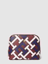 Kosmetiktasche mit Allover-Logo-Muster von Tommy Hilfiger Rot - 37
