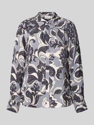 Bluzka koszulowa z krytą listwą guzikową od comma - 29