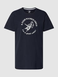 T-Shirt mit Rundhalsausschnitt von A Fish Named Fred Blau - 15