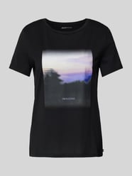 Regular Fit T-Shirt aus reiner Baumwolle mit Foto-Print von Tom Tailor Denim Schwarz - 43