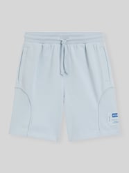 Szorty dresowe o kroju regular fit z mieszanki bawełny model 'NURAZORT' od HUGO Blue - 8