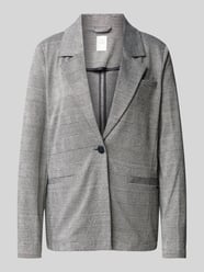 Blazer met reverskraag van QS Grijs / zwart - 14