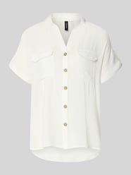 Regular Fit Hemdbluse aus reiner Viskose Modell 'BUMPY' von VERO MODA - 18