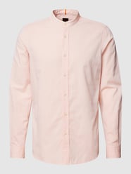 Regular fit vrijetijdsoverhemd met maokraag, model 'Race' van BOSS Orange Oranje - 18