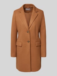 Lange jas met reverskraag en klepzakken van Christian Berg Woman Selection - 1