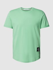 T-shirt z detalem z logo od Calvin Klein Jeans Zielony - 23