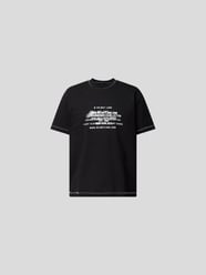 T-Shirt mit Label-Print von Helmut Lang Schwarz - 15