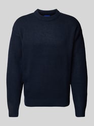 Strickpullover mit Rundhalsausschnitt Modell 'OLLIE' von Jack & Jones Blau - 43