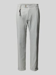 Tapered fit stoffen broek met applicaties, model 'Clow' van CG - Club of Gents - 29