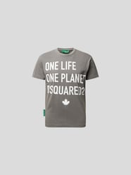 T-Shirt mit Label-Print von Dsquared2 Grau - 19