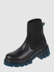 Chelsea-boots van leer van INUOVO Grijs / zwart - 15