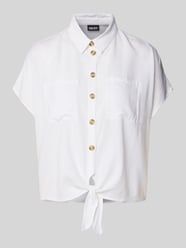 Boxy fit overhemdblouse met knoopdetail, model 'PIA' van Pieces - 10