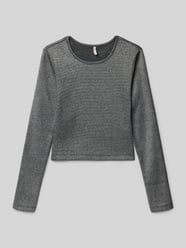 Slim fit shirt met lange mouwen van katoenmix, model 'TRINNY' van Only - 34