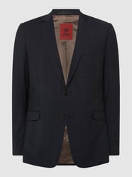 Slim Fit 2-Knopf-Sakko mit Gitterkaro Modell 'Allen' von Strellson Blau - 43