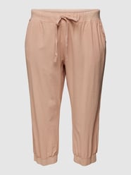 PLUS SIZE Caprihose mit Eingrifftaschen von KAFFE Curve Rosa - 21