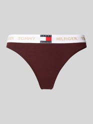 String mit elastischem Logo-Bund von TOMMY HILFIGER Bordeaux - 12