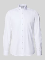 Slim fit zakelijk overhemd van twill van ETERNA - 11