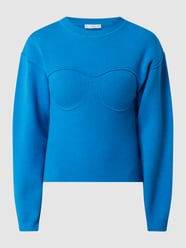 Cropped Pullover aus Viskosemischung Modell 'Gabi' von Mango Blau - 20