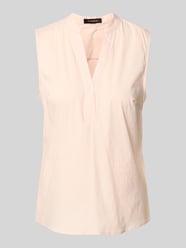 Top bluzkowy o kroju regular fit z dekoltem w serek od MORE & MORE Fuksjowy - 8
