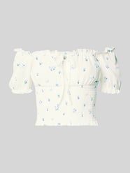Slim Fit Blusentop mit Allover-Muster Modell 'HILLARY' von ONLY - 42