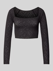 Crop Top mit Square-Neck-Ausschnitt von Sloggi Schwarz - 21