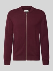 Regular Fit Strickjacke aus reiner Bio-Baumwolle Modell 'AGAAMON' von Armedangels Bordeaux - 13