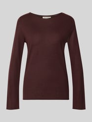 Regular Fit Pullover aus reiner Schurwolle von Marc O'Polo Bordeaux - 21