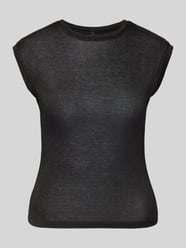 Slim fit T-shirt van viscosemix, model 'SARAH' van Vero Moda - 14