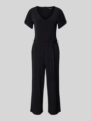 Jumpsuit mit V-Ausschnitt und Bindegürtel von More & More - 33