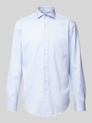 Regular Fit Business-Hemd mit Haifischkragen Modell 'Joe' von BOSS Blau - 34