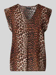 Top bluzkowy o kroju regular fit z krótkim rękawem model ‘NYA’ od PIECES - 2