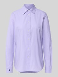 Bluzka koszulowa o kroju regular fit z wyhaftowanym logo od Polo Ralph Lauren - 27