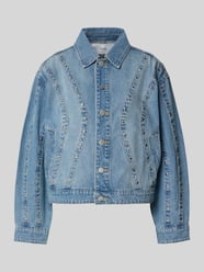 jeansjack met studs en steekzakken model 'CLIO' van YAS - 1
