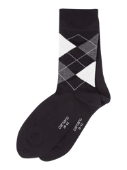 Socken mit Karomuster im 2er-Pack von camano Schwarz - 11