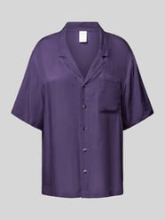 Pyjama-Oberteil mit Reverskragen Modell 'PURE SHEEN' von Calvin Klein Underwear Lila - 38