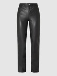 Slim fit broek in leerlook  van Guess Grijs / zwart - 22