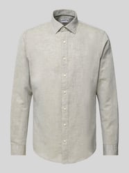 Slim Fit Freizeithemd aus Leinen-Baumwoll-Mix von Jake*s - 22