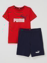 Regular fit T-shirt en korte broek in een set van Puma Rood - 46