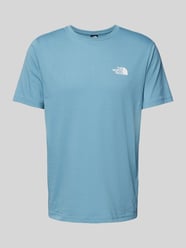 T-Shirt mit Label-Print von The North Face Blau - 38