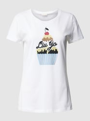 T-shirt met label- en motiefprint van Liu Jo White - 14